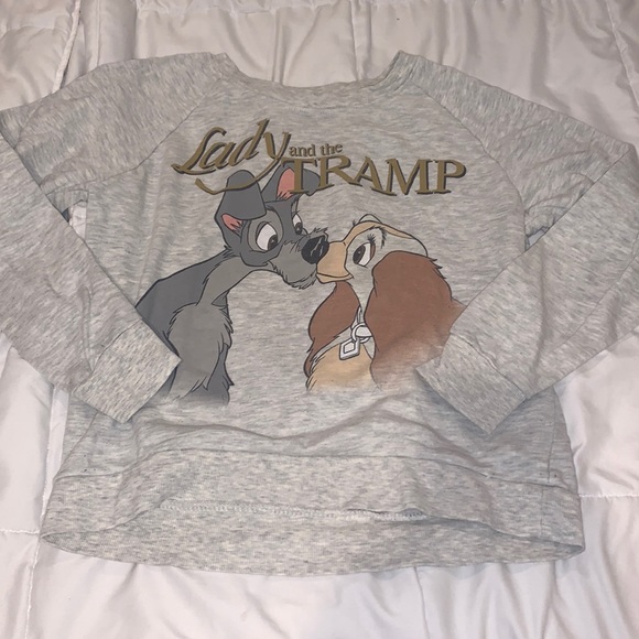 Forever 21 Tops - gray lady and the tramp crew neck sweatshirt